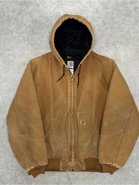 Vintage Carhartt Tan Hooded Jacket